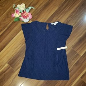 NWT Navy Blue Blouse